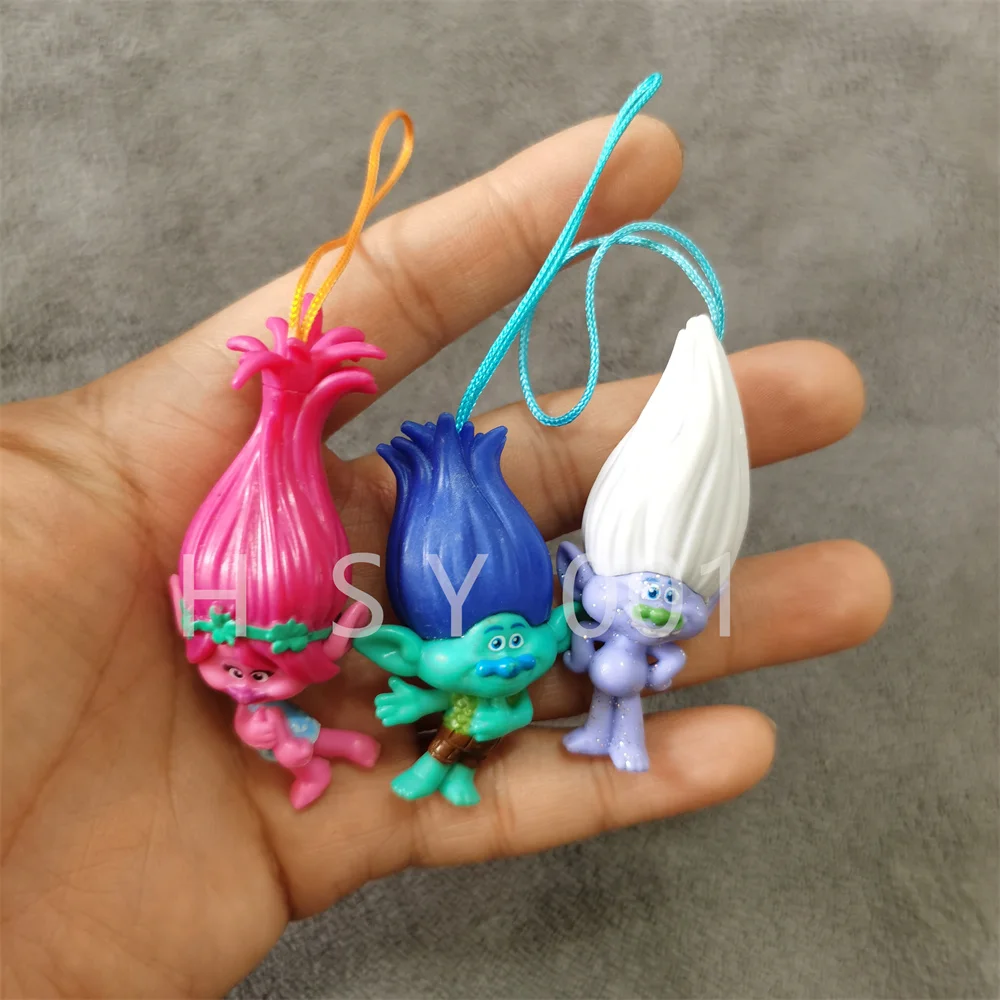 6 pezzi/set elfo magico per capelli brutto bambino Troll Blanche principessa bambola modello giocattolo pendente