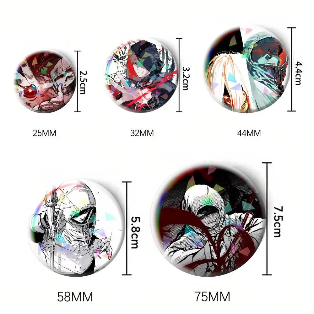 Jujutsu kaisen 3 Yuji Itadori Manga  75mm 44mm 25mm Brooch Backpack Hat Pins Accessories Toys Badge