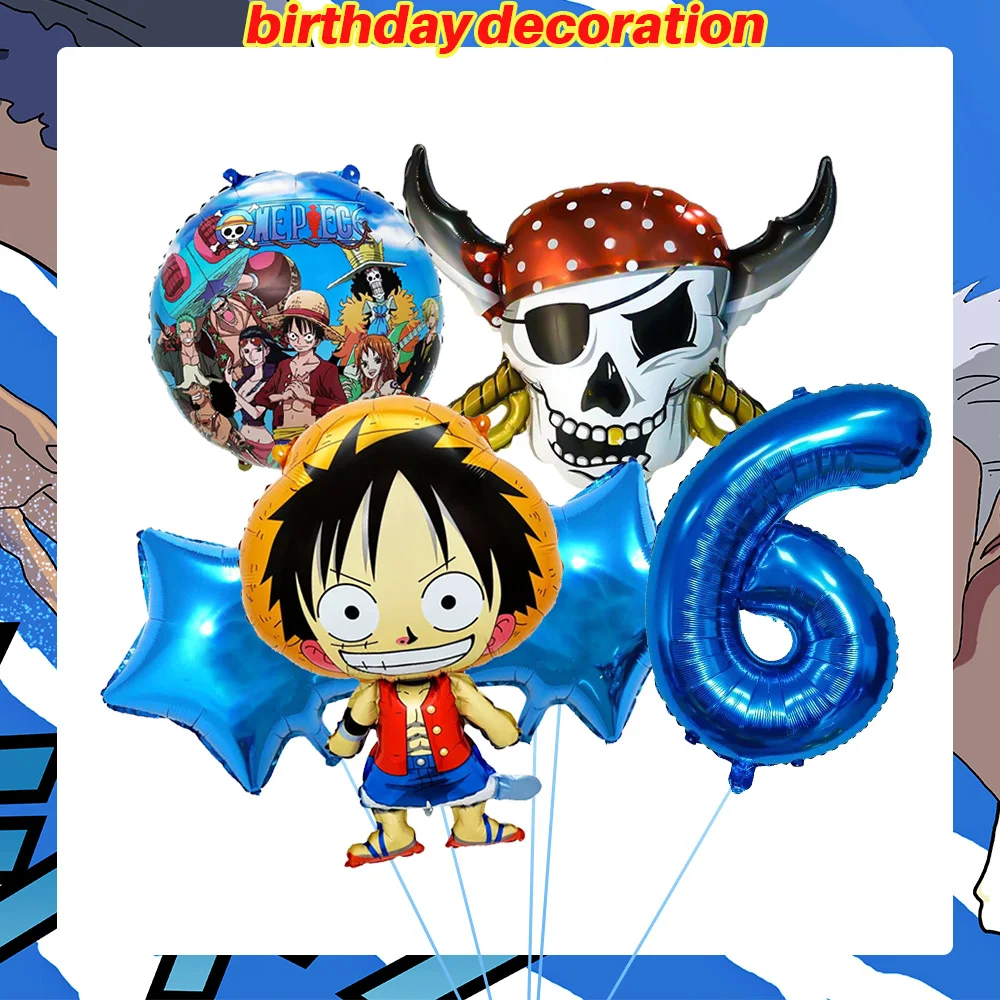 One Piece Geburtstagsparty-Dekorationsset Anime-Figur Luffy Zoro Teller Tischdecke Kuchendekoration Partyzubehör Geburtstagsgeschenke – Detail 39