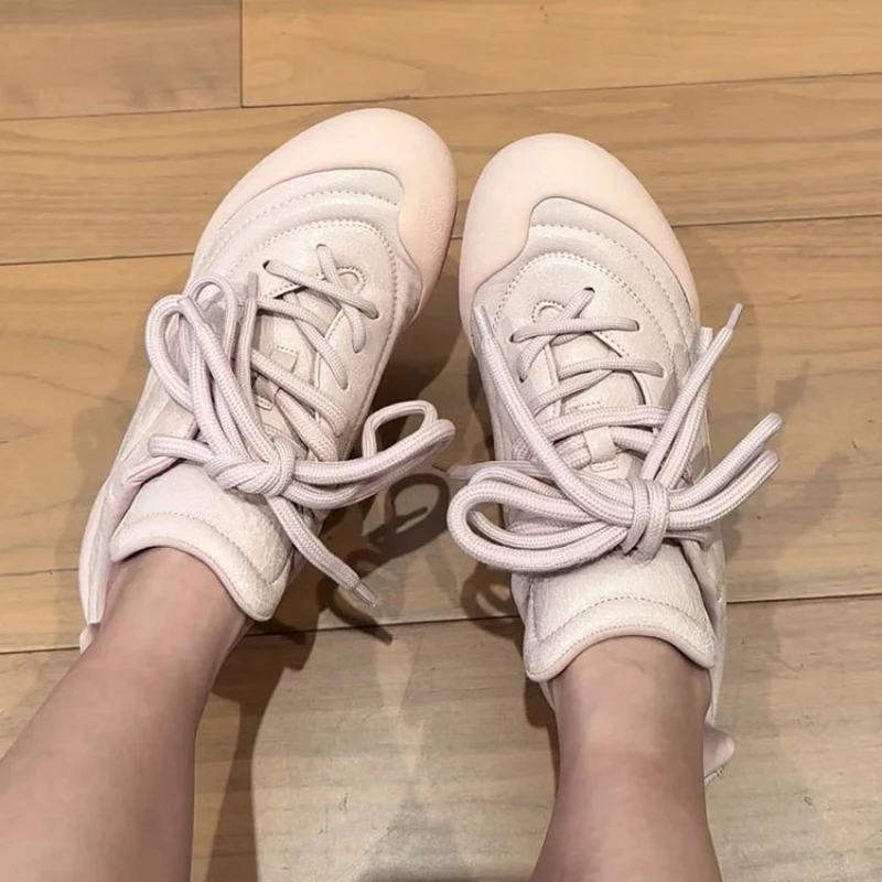 Genuine Leather Large Size Forrest Gump Women Shoes  2025 Designer Little White Shoes Couple Retro   Leisure  Sports Shoes view 2
