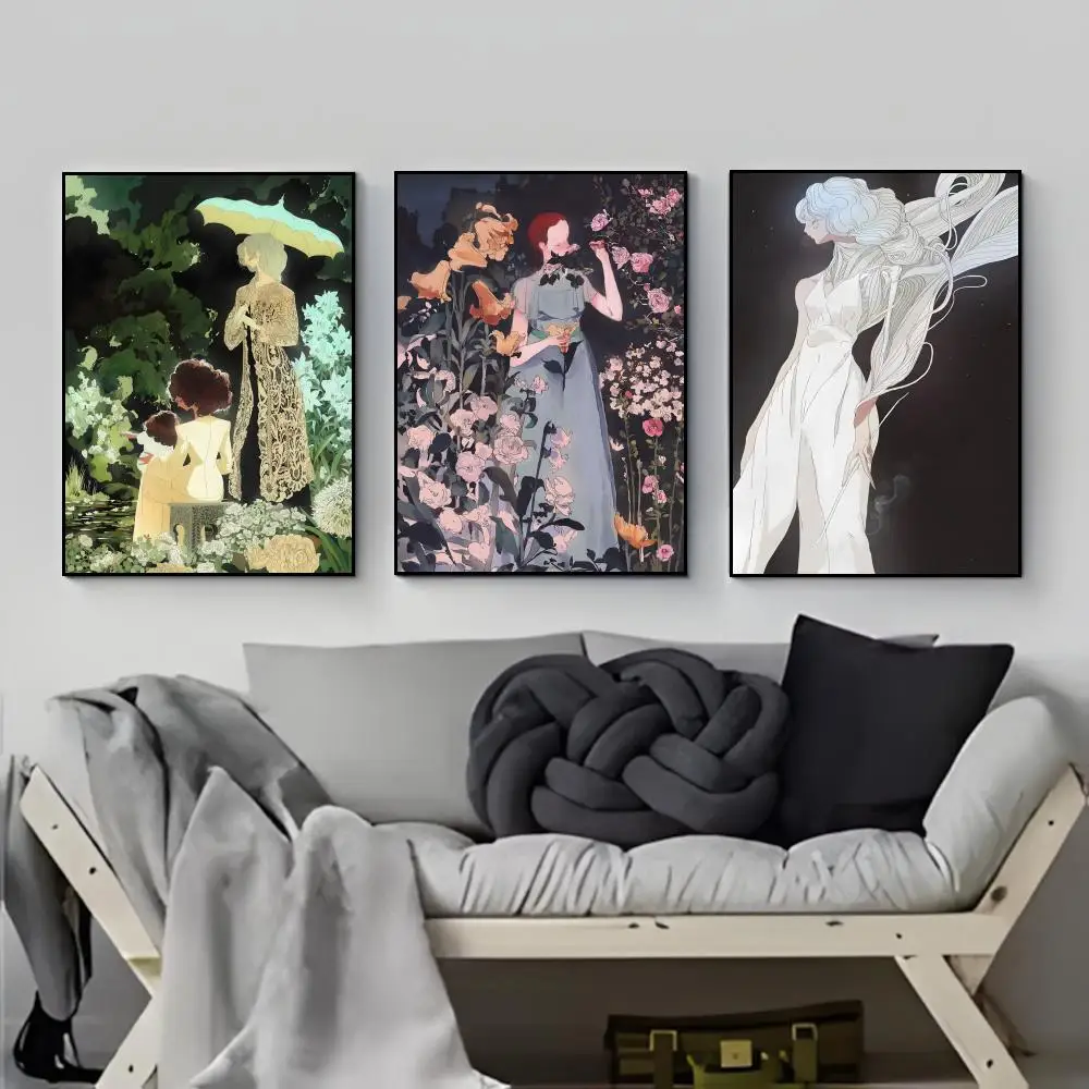 Abstract Digital Art A-Antonio R-Reinhard Wisesa Poster Poster HD  Waterproof Wall Sticker Bar Living Room Decor Gift
