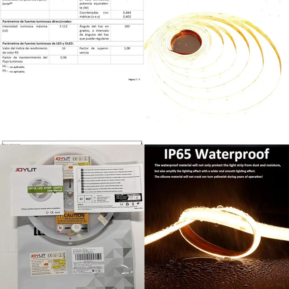 

24V Waterproof LED Strip Light 3000K Warm White Dual Row 16.4ft 787LM/FT 960 LEDs/m, 7.6W/ft, CRI 95+, UL Listed