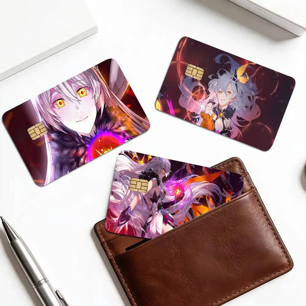 Herrscher Of The Void Anime Game Honkai Impact 3rd Card Sticker Cartoon Art Credit Card Skin Anti Scratch Bank Debit Card Decal