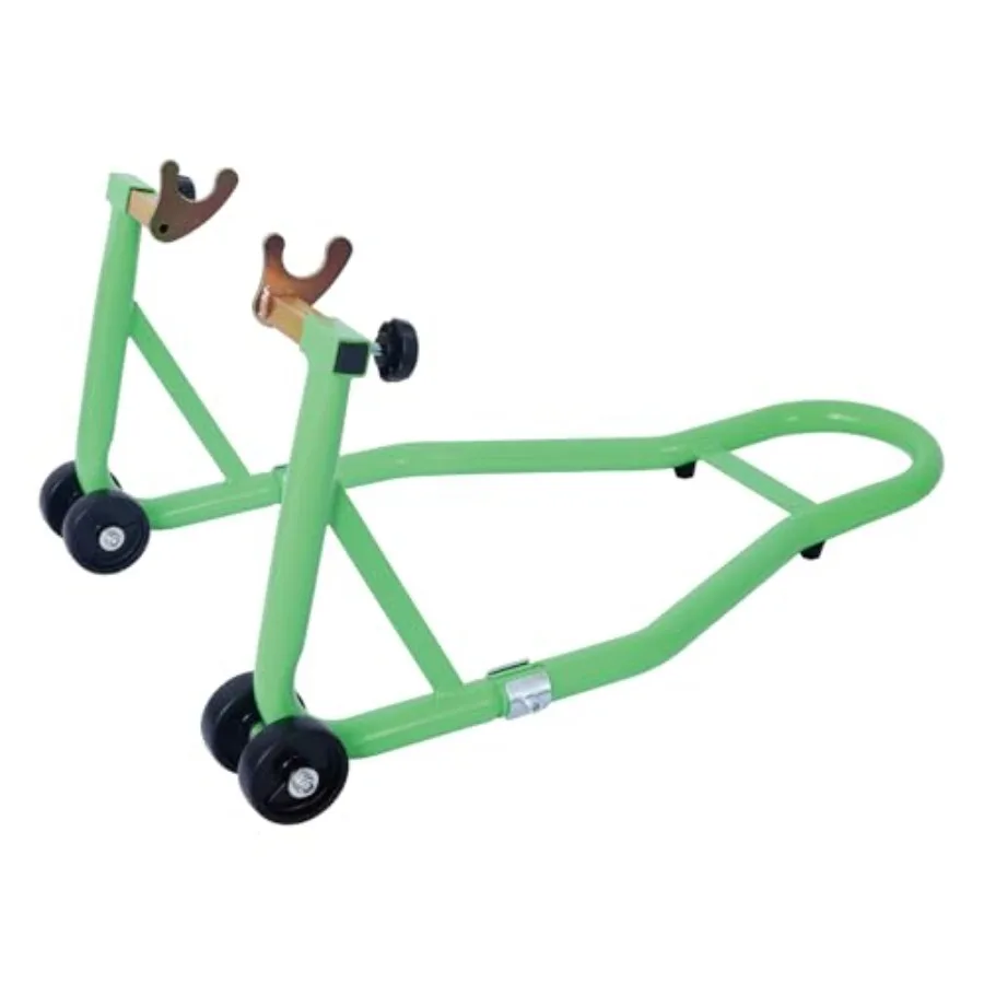 

Motorcycle Stand 1000LB Sport Bike Front and Rear Wheel Lift Swingarm Paddock Stands Black U Green