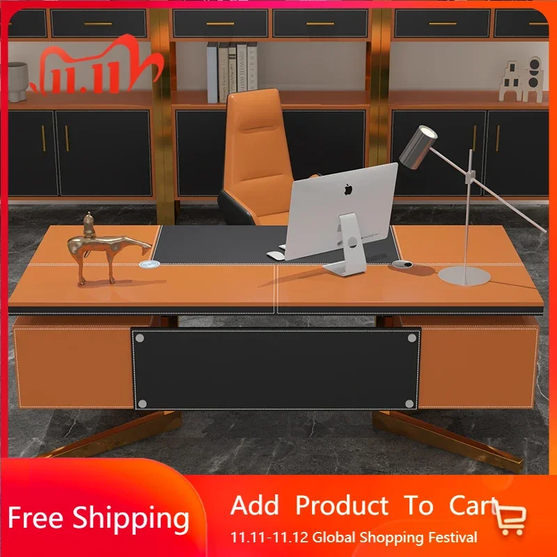 

Aesthetic Storage Modern Executive Desk Luxury Drawers Asthetic Large Studying Computer Desk Executive Tavolino Hotel Furniture