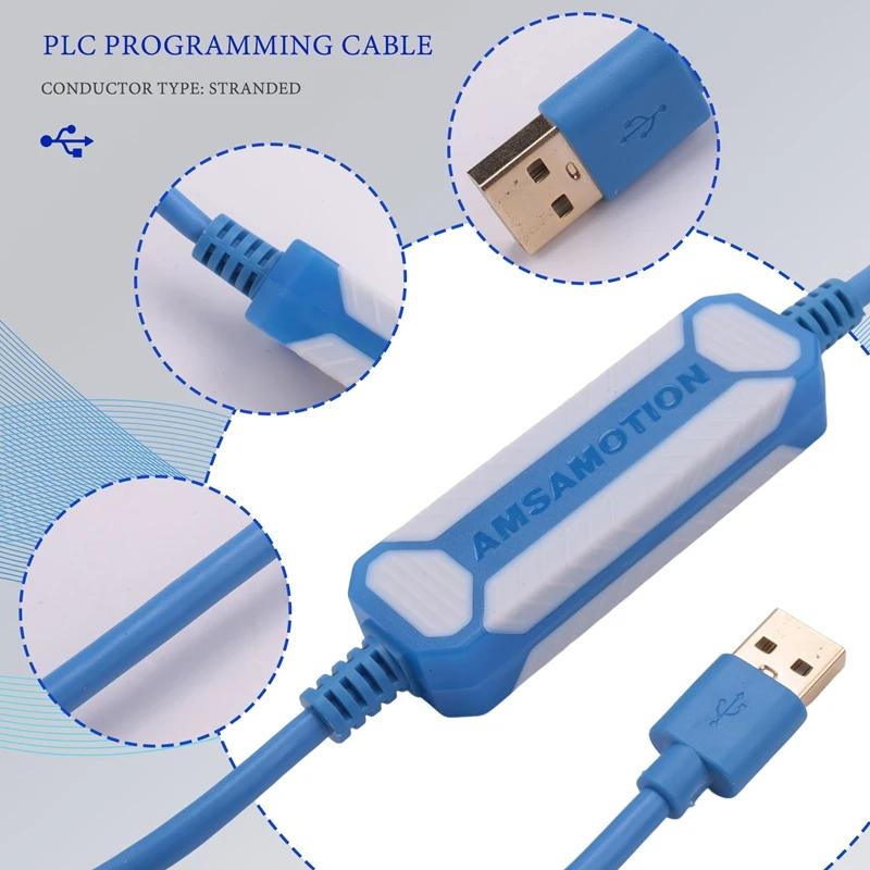 ●TSXPCX3030-C Suitable Twido Series PLC Programming Cable TSXPCX3030 Download Cable