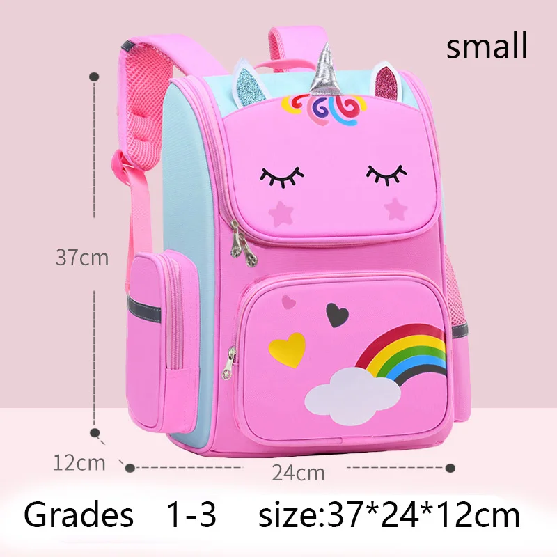 NONE Kinderrucksack für Mädchen, Einhorn, Kinder, Büchertasche, Regenbogenaugen, Schultasche, Teenager-Mädchen-Rucksack für Reisen, wasserdichte Mochilas 6