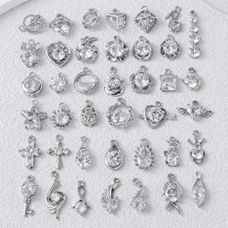 Love cross flower animal alloy diy jewelry bracelet necklace ear pendant