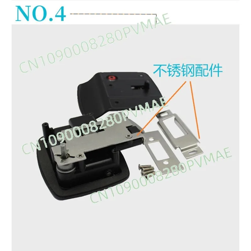 RV door lock Trailer modification accessories Passenger door Black lock Zinc alloy inner and outer double door can be locked