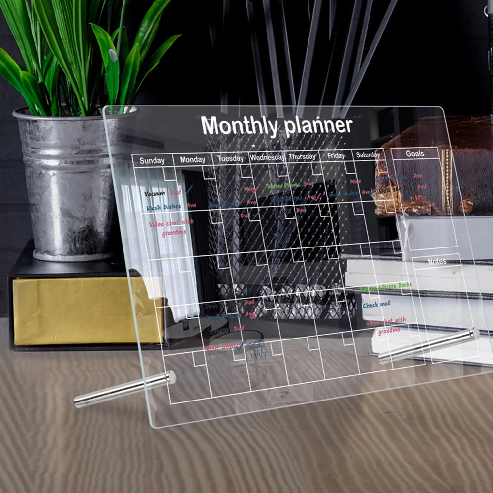 Menü tafel transparent schreiben Student Büro Schreibtisch Kalender Acryl lösch bare Notiz