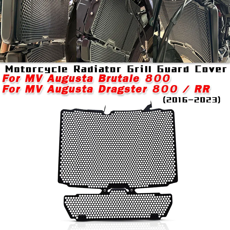 For MV Augusta Brutale 800 Dragster 800 /RR 2016-2023 Motorcycle Radiator Grill Guard Cover Engine Cooling Protection Cover