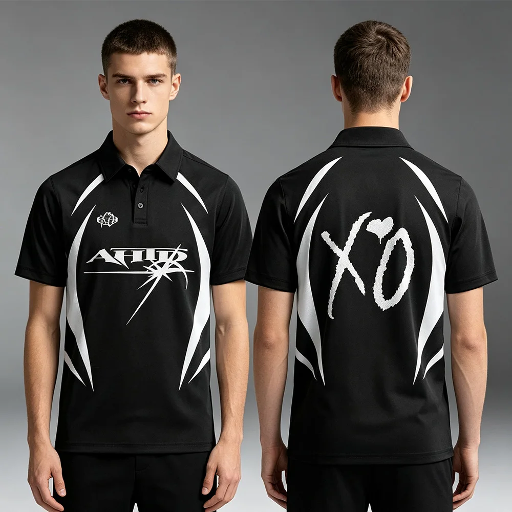 TheWeeknds After Hours Til Dawn Tour XO Polo Shirt 3D Print Merch Unisex Clothing High Street Outdoor Short Sleeve Jersey Casual