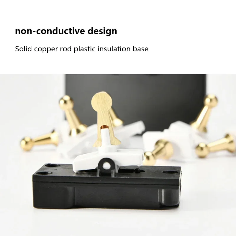 86 نوع ريترو التبديل 1-4 عصابة 2 طريقة الجدار ضوء النحاس رافعة تبديل التبديل الأسود ماتي لوحة من الفولاذ المقاوم للصدأ الاتحاد الأوروبي FR مخرج طاقة #5