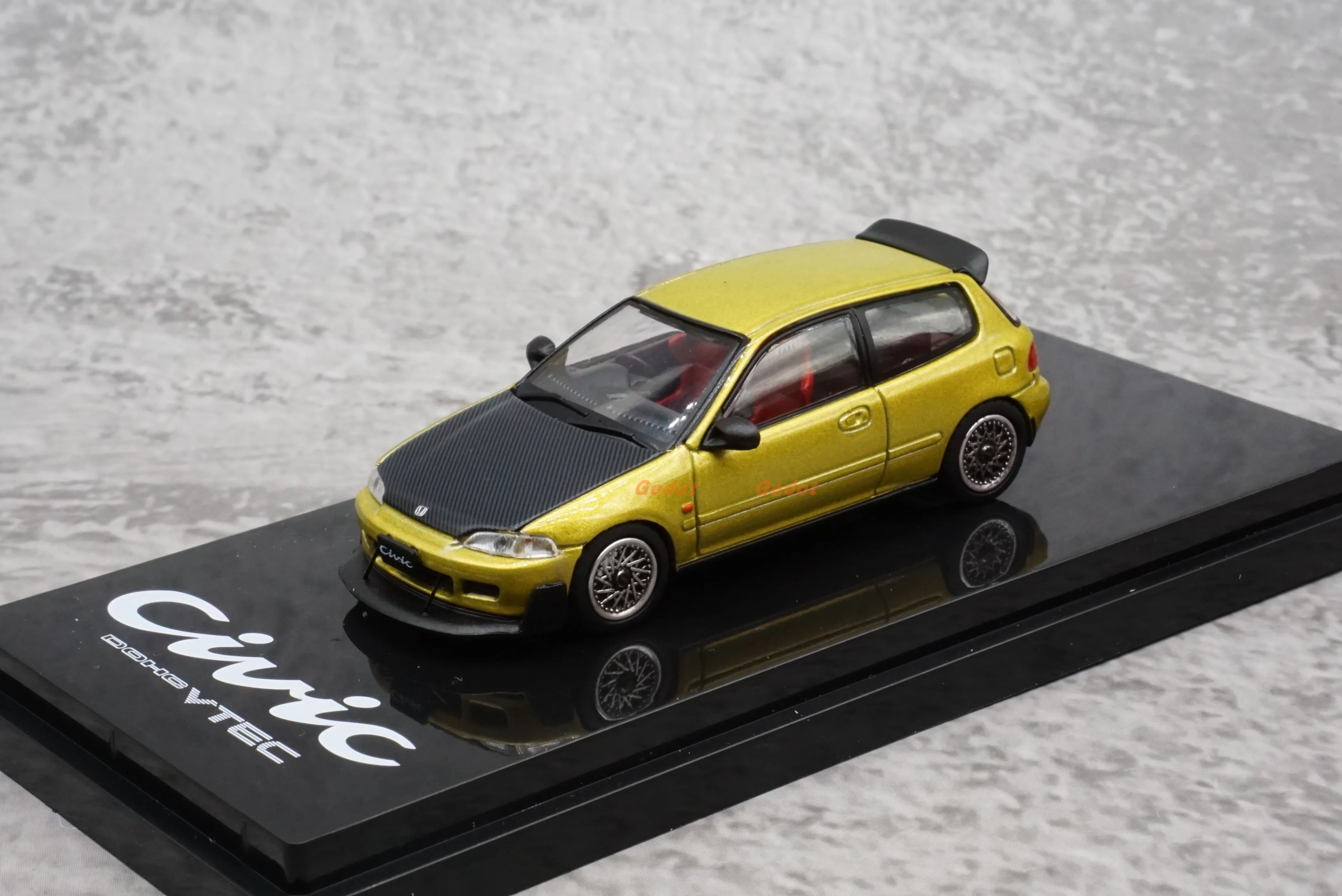 Hobbyjapan 1/64 eg6 civic  alloy car model toy