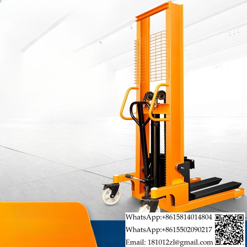 Manual forklift hydraulic pallet truck stacker lift forklift 1 ton 2 ton stacker electric lift