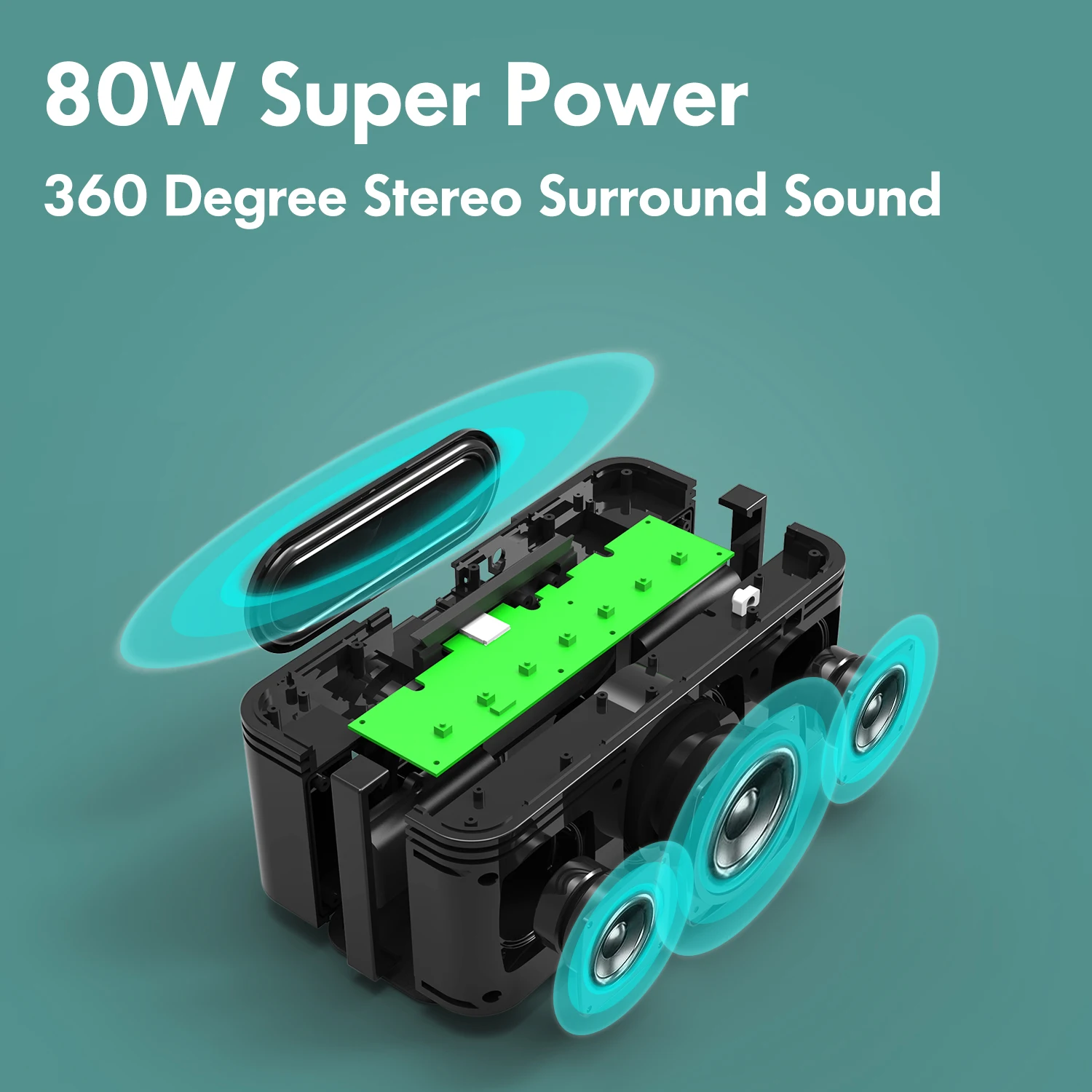 Xdobo X8 Plus 80W High-Power Speaker Wireless Speakers with 360 HD Surround Sound and Rich Stereo Bass for Parties - Image 2