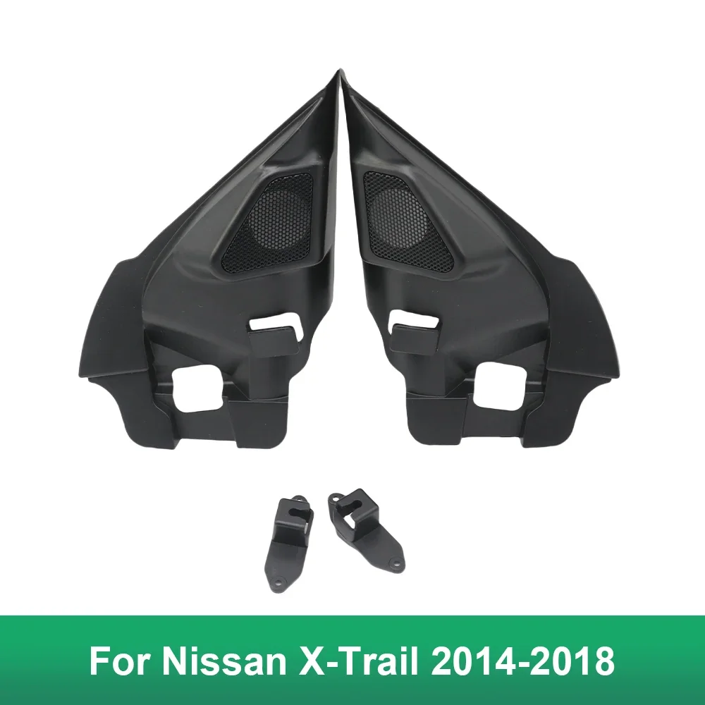 2PCS For Nissan X-Trail 2014-2018 Car Tweeter Refitting Audio Door Angle Gum Speaker Cover Boxes Mounts