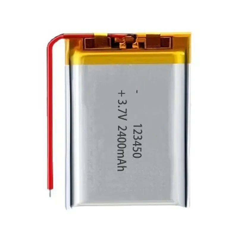 [New] for Polymer Lithium Battery 123450 2400mAh Rechargeable Li ion Battery for Beauty Instrument Floating Digital Intelligence