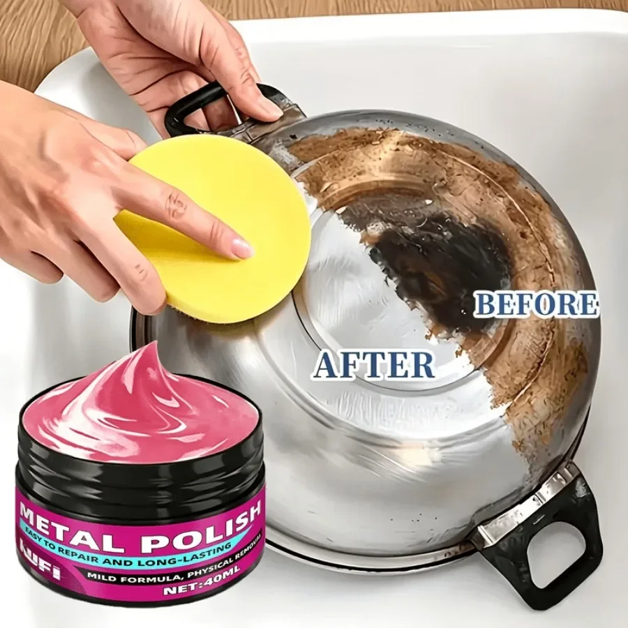 Multi-Purpose Metal Repair Paste, Repair Agent & Mending Compound for Kitchen & Bathroom Surfaces, Remove Rust Stains