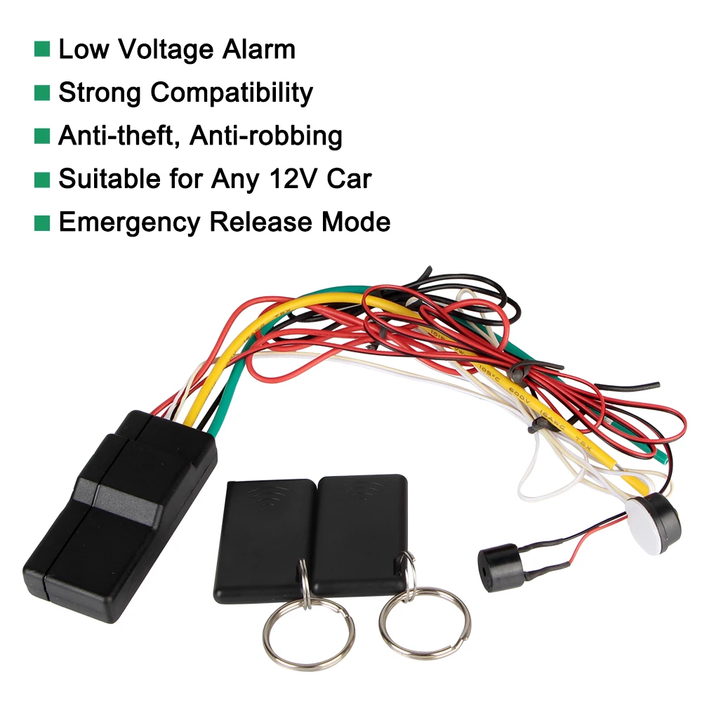 Wireless Engine Lock 2.4GHz Anti-theft Immobilizer Car Alarm System Anti-Hijacking Intelligent Circuit Cut Off