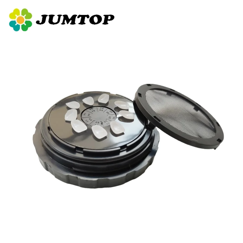 JUMTOP Dental Veneer Pretreatment Patch Tooth Box Storage Box Portable Arrangement Cleaning Dental Tools