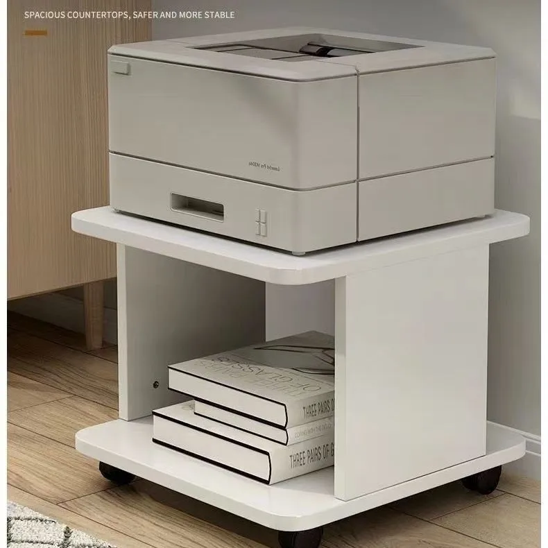 Office Printer Stand Mobile Floor-Mounted Copy Machine Support Rack Storage Shelf for Desktop Organization And Space Saving