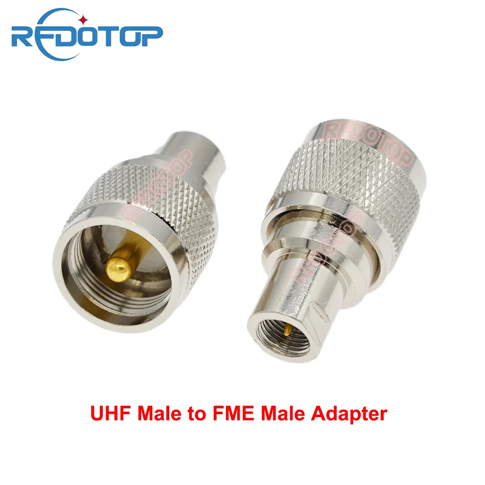 50PCS PL259 SO239 SL16 UHF Male Plug to FME Male Straight Connector for Motorola Wifi Radio Antenna FME to UHF Adapter Wholesale