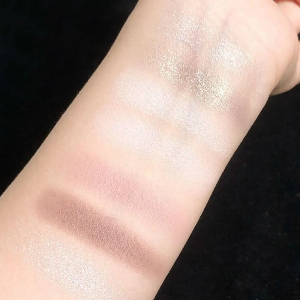 Paleta de maquillaje de 7 colores, sombra de ojos mate de larga duración, resistente al agua, efecto brillante, sombra de ojos de cristal brillante, uso diario