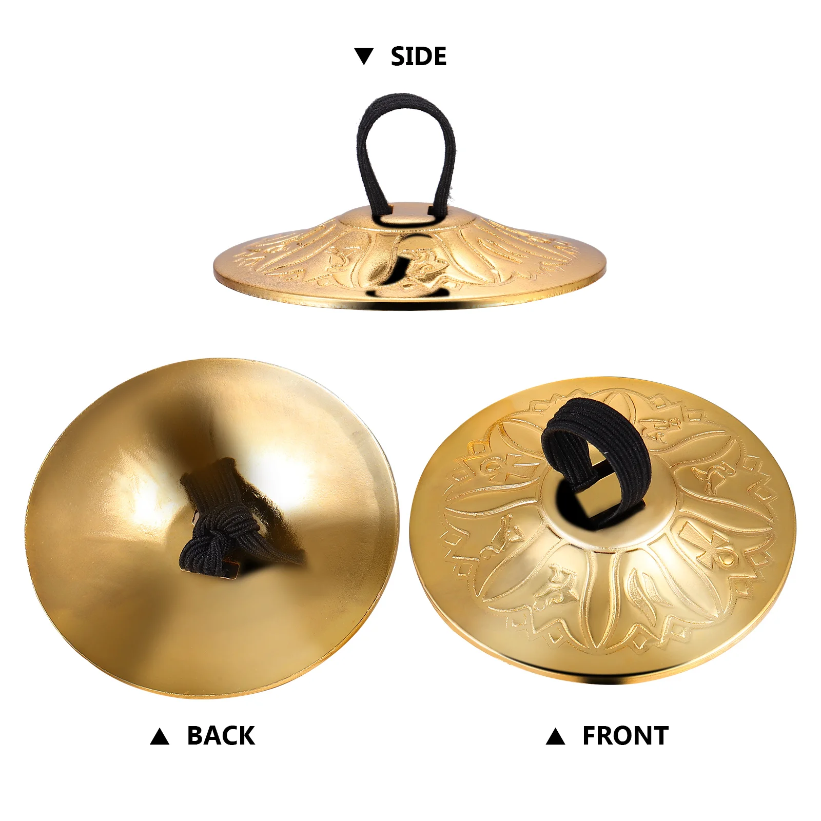 10 Pcs Belly Dancing Cymbals Finger Copper Mini for Kids Brass Instrument Child