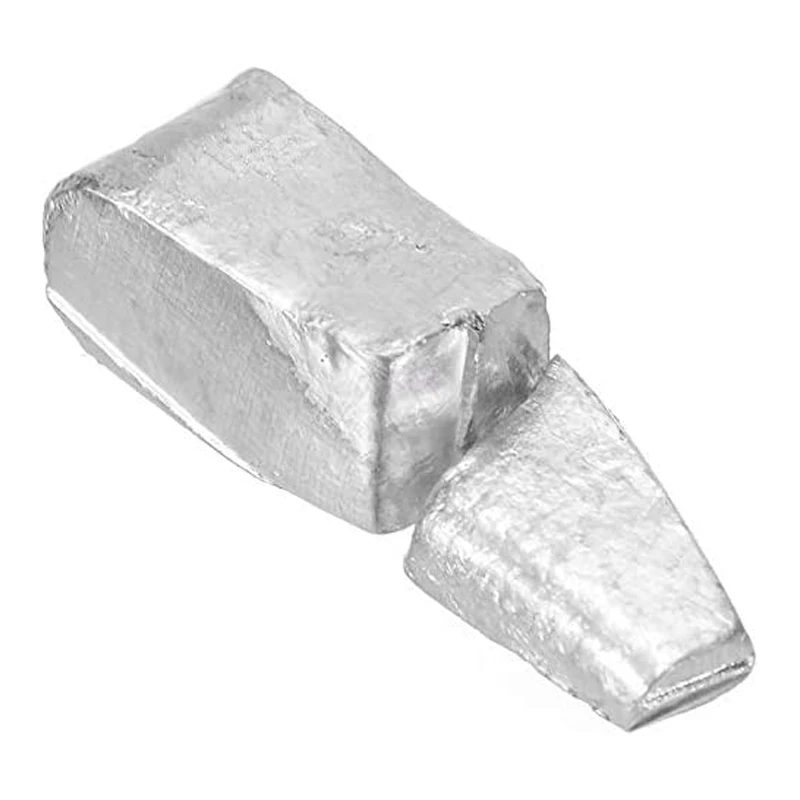 2X 20G 99.995% High Purity Pure Indium In Metal Bar Blocks Ingots Sample 150 Degree Melting Point For Lab Experiments