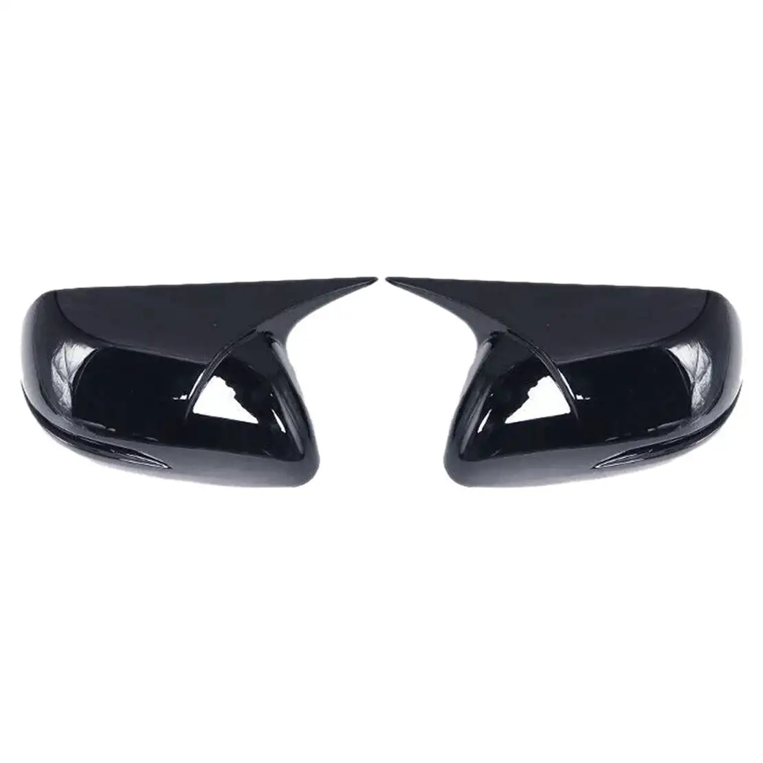 1 Pair Horn Ox Rear View Side Mirror Cover Trim Fit for Honda CR-V 2012 2013 2014 2015 2016 2017 2018 2019 2020 2021 Black ABS