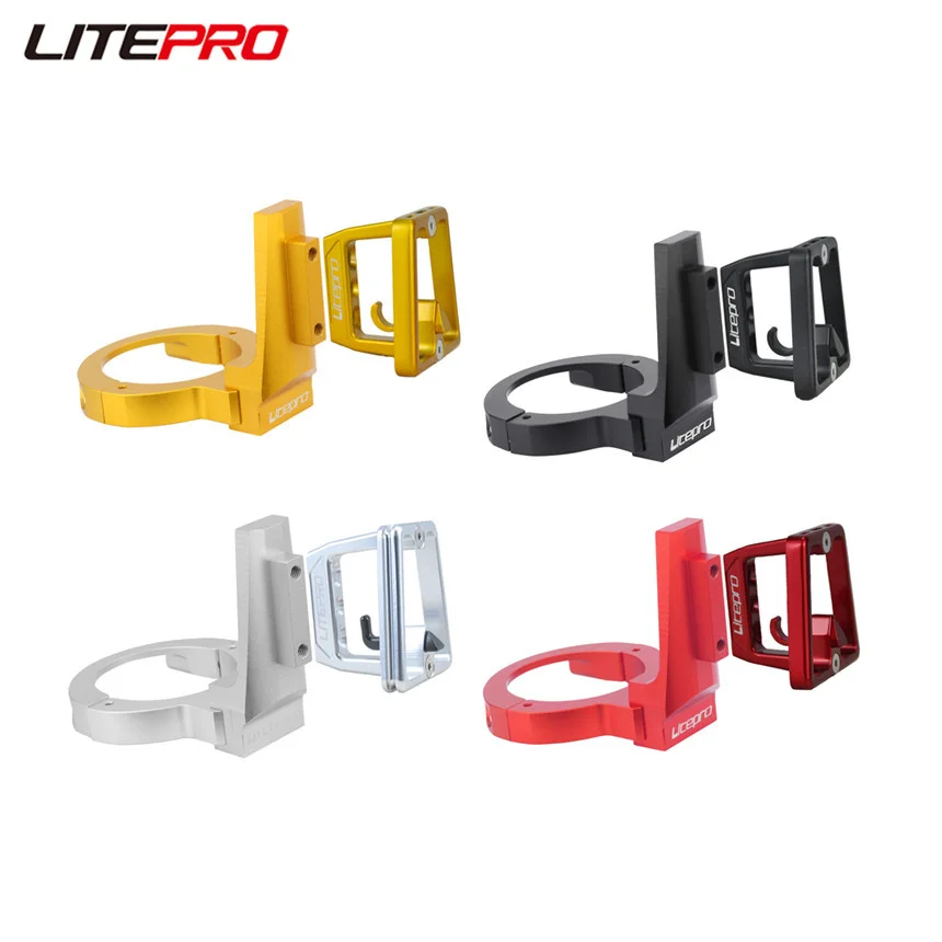 LP Litepro Pig Nose Pannier Bracket Block For Dahon SP8 Folding Bicycle Front Bag Basket Aluminum Alloy Carrier