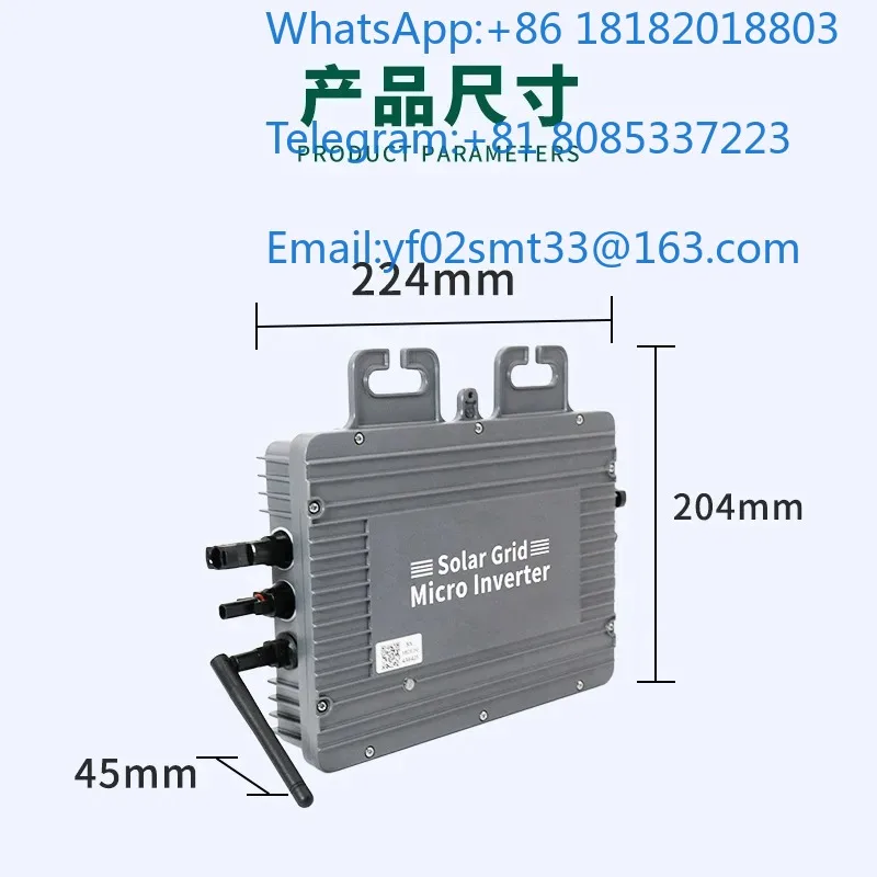 800W DC To AC Solar Micro Inverter VDE Certified High Efficiency PV Grid Tie Converter