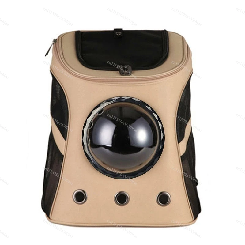 Large Capacity Cat Backpack with Space Capsule Design, Portable Double Shoulder Pet Carrier for Maine Coon & Large Dogs