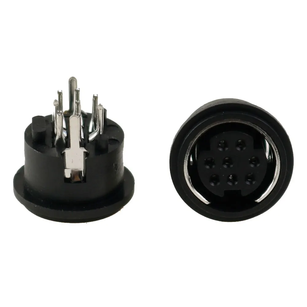 YUXI 1 stücke 4Pin 6Pin 8Pin 9Pin Din Buchse Stecker Jack Terminal PCB Chassis PC Computer Stecker