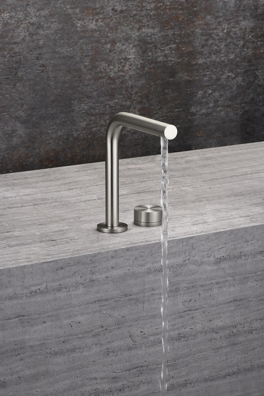 Brass 2 Hole Bathroom Basin Faucet Rotating Widespread Grey/Nickel/Chrome Hot & Cold Mixer Sink Tap for Bathroom