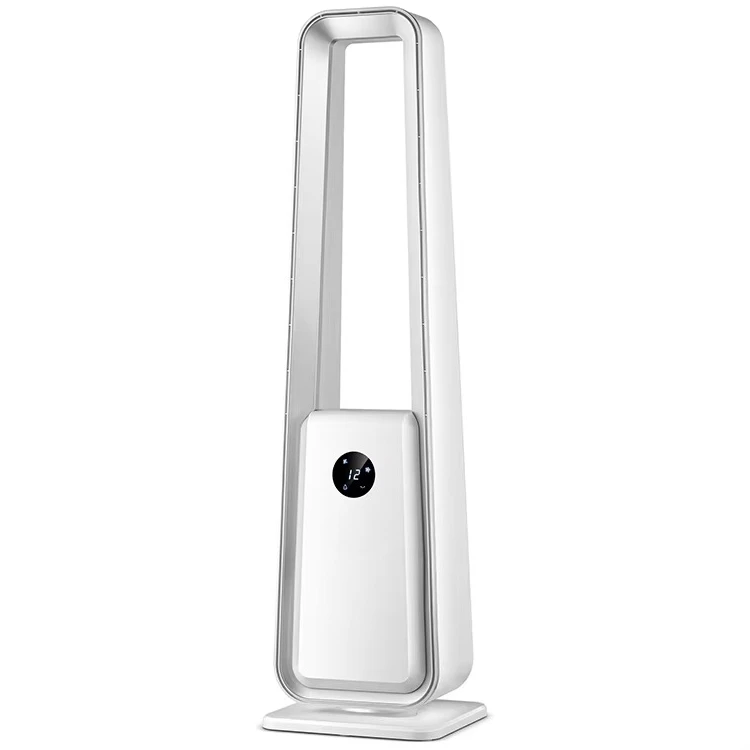 New bladeless tower fan Ultra-quiet vertical electric cooling fan with smart LED display