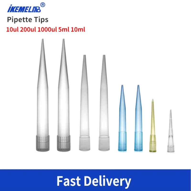 Ikeme Pipette Tips 10ul 200ul 1000ul 5Ml 10Ml Autoclavable Laboratorium Micropipet Tip Plastic Pipetten Tips Medische Benodigdheden