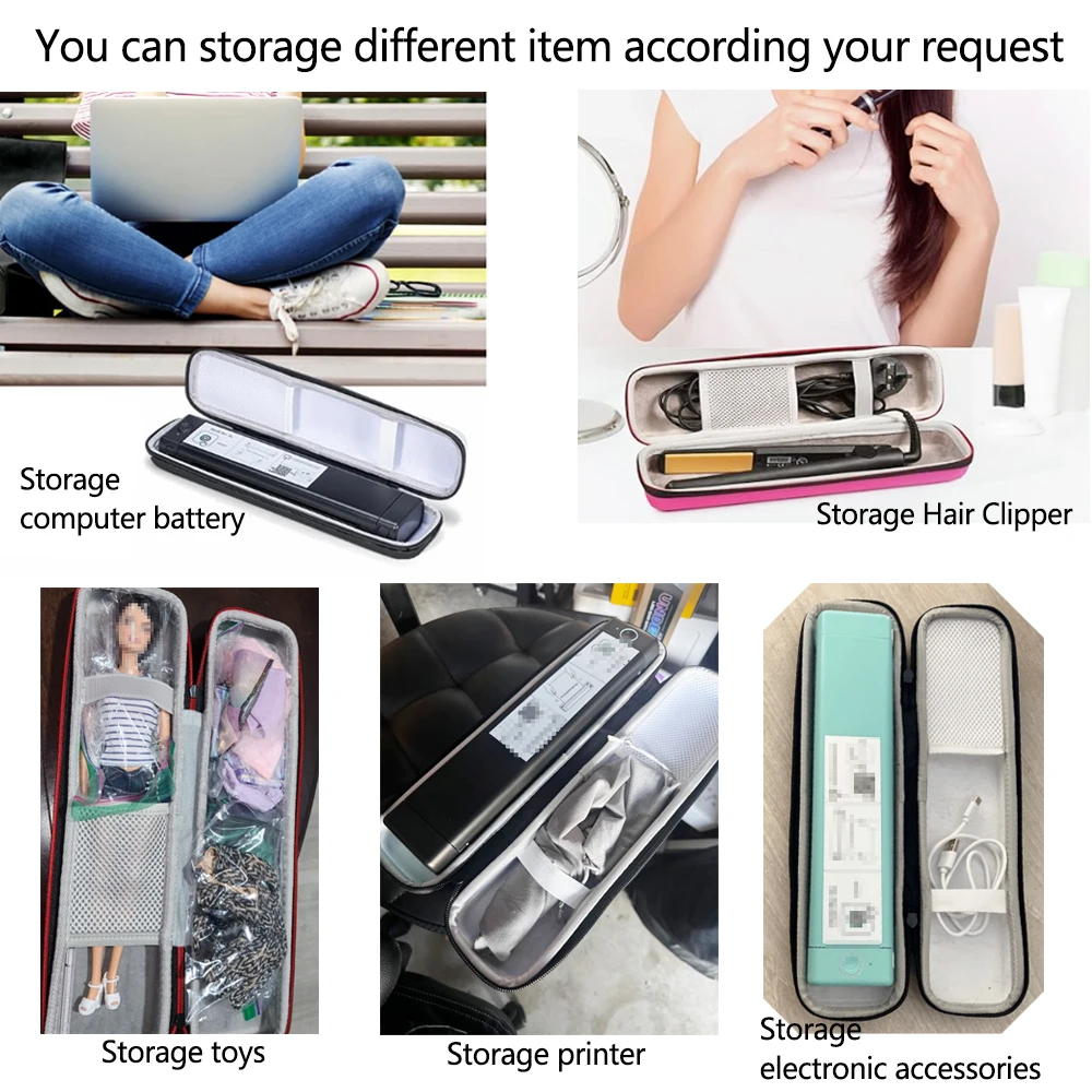 Hair Clipper Storage Bags Portable Tool Case Hair Curler Zipper Bag Cosmetic Hair Straighteners Curling Rollers Curling Irons