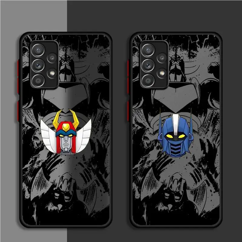 UFO Robo Grendizer Matte Frosted Phone Case for Oppo Reno 10 Pro 8T 7 6 5 A98 A78 A58 A38 A37 A17 A76 A57 Translucent Cover