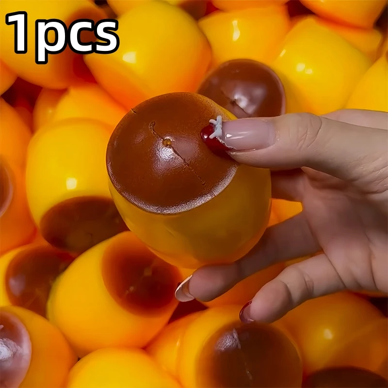 Karamellpudding Knuspriges Quetschspielzeug Baustein-Füllung Nicht-Rückfederndes Quetschspielzeug für Erwachsene Sensorisches Stressabbau-Fidget-Spielzeug