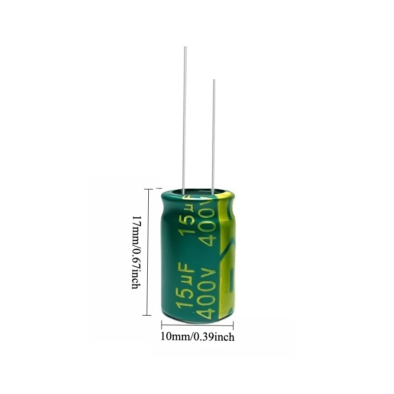 

65pcs 400V 15uF Electrolytic Capacitor High Frequency Low ESR Long Life 8x16 10x13 10x17mm for Power Supply