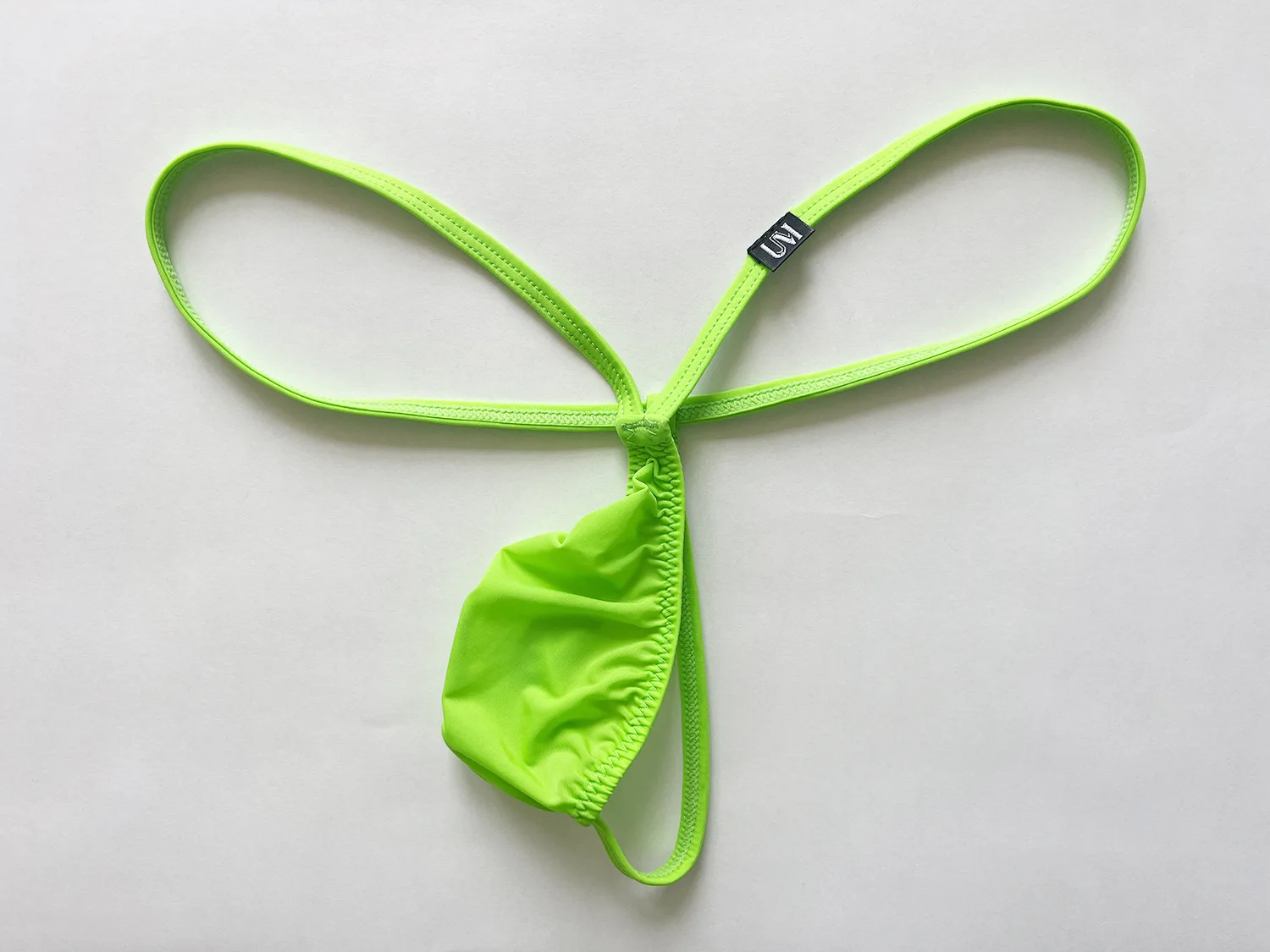 Tanga de seda helada de cintura baja Sissy para hombre con bolsa Ropa interior ultra suave, sexy, transpirable y de secado rápido para hombre