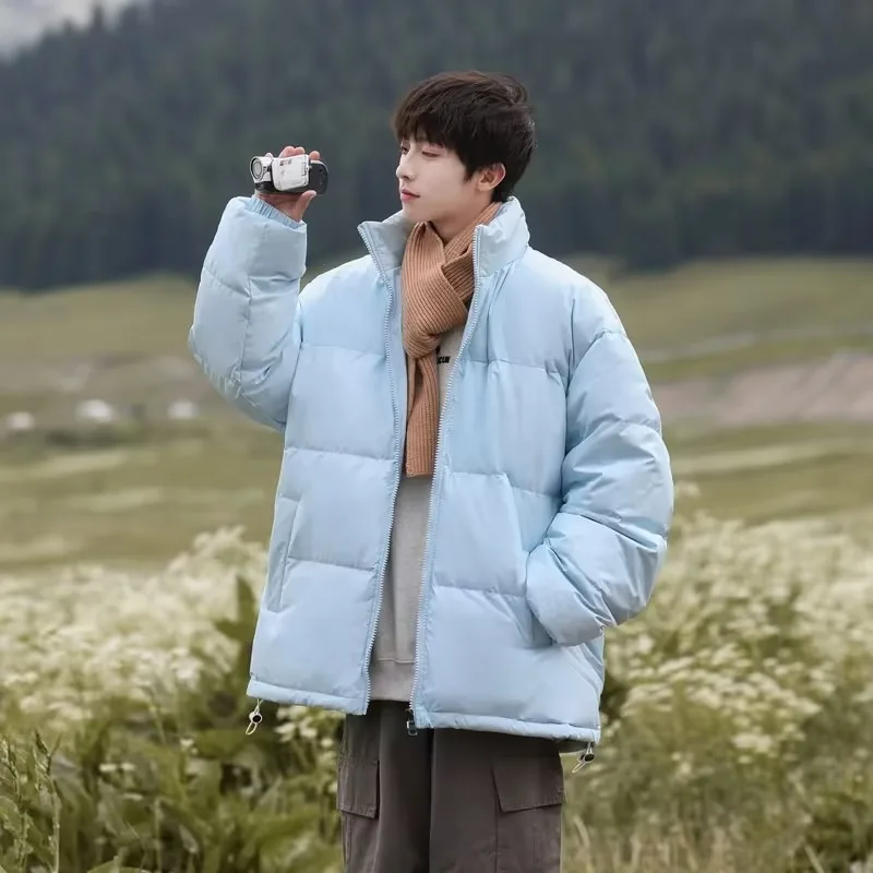 Graphene Parkas 2025 Winter New Casual Solid Stand Collar Thickened Warm Coats Outdoor Adventure Multifunctional Padding Coat