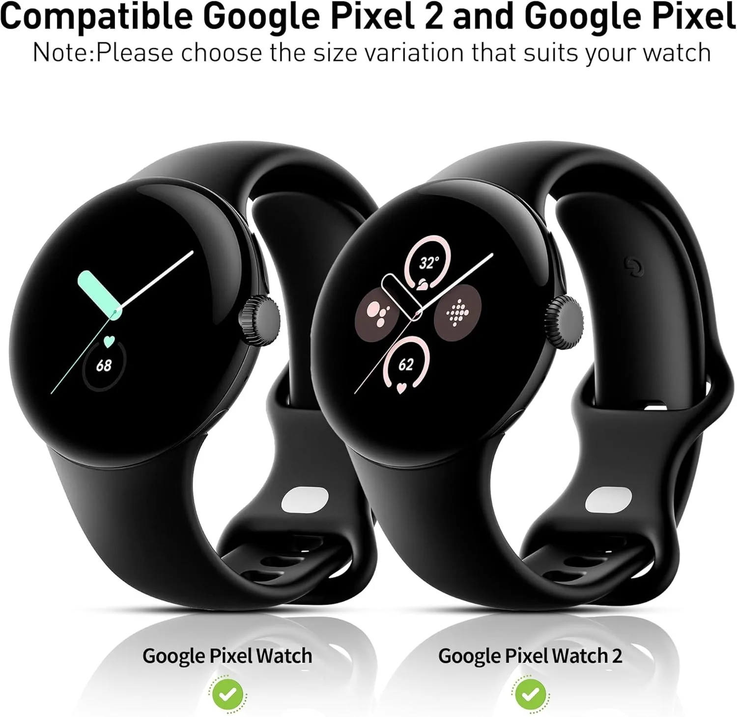 3-Pack for Google Pixel Watch 3/2/1 41mm Screen Protector Case, [Anti-Scratch] All-Around Protective Soft TPU Bumper Cove