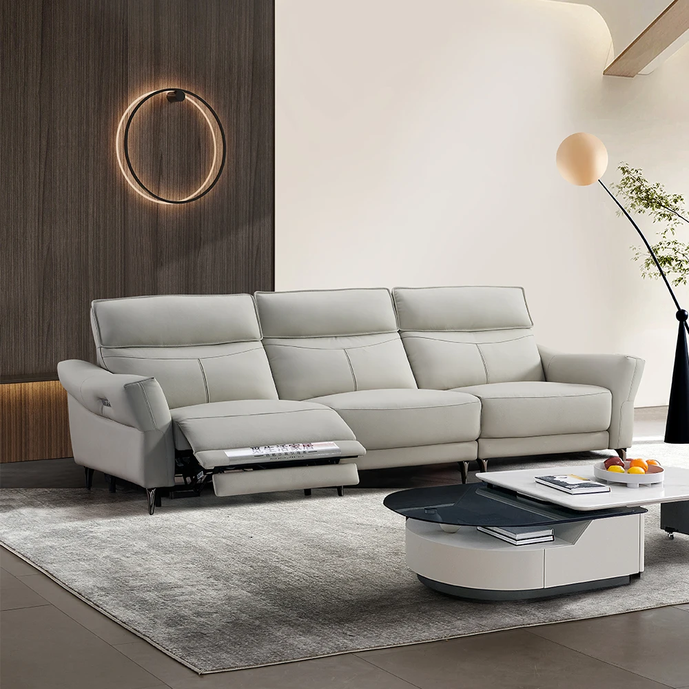 Electric Function Sofa Set Furniture Recliner Living Room Leather Sofas Reclinables Electric Cinema Sofa Home Theater Chairs