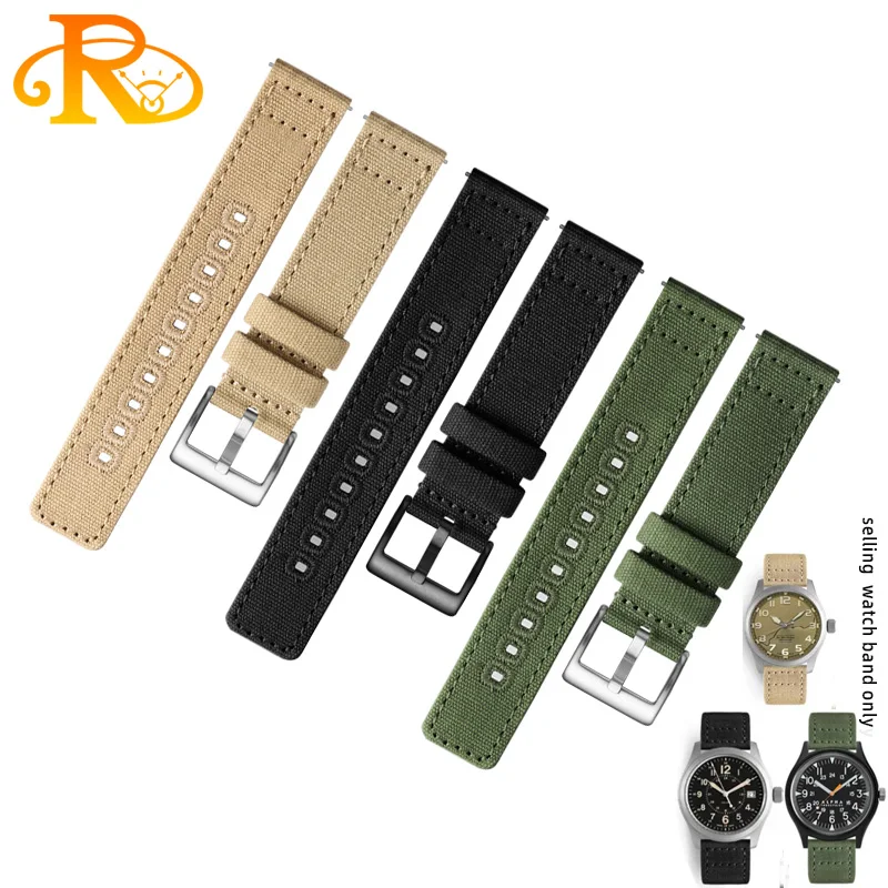 Ремешок быстросъемный для наручных часов H70605731 H70605993 Seiko, Холщовый нейлоновый браслет для наручных часов, цепочка 20 мм 22 мм