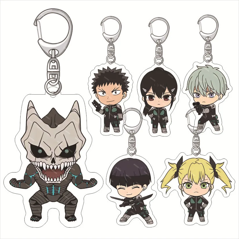 

Kaiju No. 8 Acrylic Anime Pendant Keychains Holder Car Key Chain Key Ring Mobile Phone Bag Hanging Jewelry Gifts Accessories