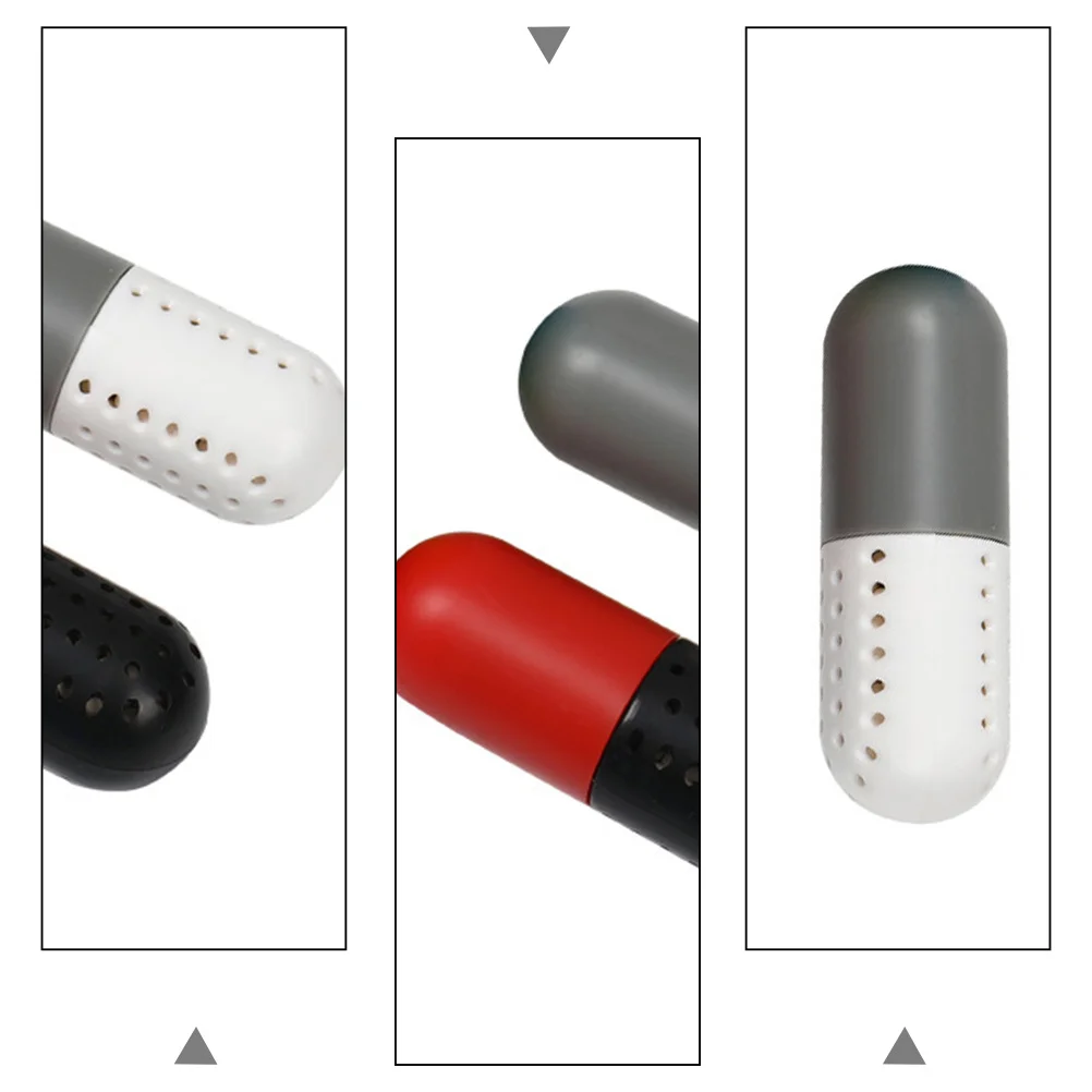 2 قطعة مزيل الروائح الكريهة للأحذية كبسولة بلاستيكية تصميم بسيط للتخزين الطازج والرائحة الجافة وخالية من خزانة الملابس المنزلية والأحذية الرياضية