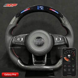 Carbon Fiber galaxy pro LED Customized  Steering Wheel core with trim for Volkswagen VW Golf 7 GTI Golf R MK7 VW Polo Scirocco